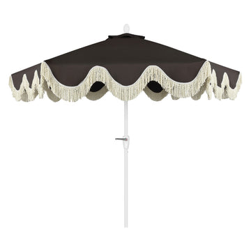 Collins 9 ft. Classic Cottage Tassel Market Patio Umbrella